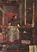 CARPACCIO, Vittore Vision of St Augustin (detail) dsf USA oil painting reproduction